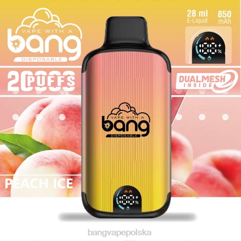 Bang Vape Digital Smart Screen 20 000 zaciągnięć jednorazowe 2DD23 Bang Vape Smaken