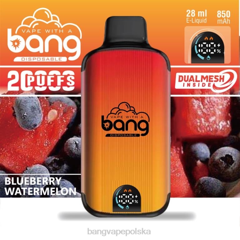 Bang Vape Digital Smart Screen 20 000 zaciągnięć jednorazowe 2DD23 Bang Vape Smaken