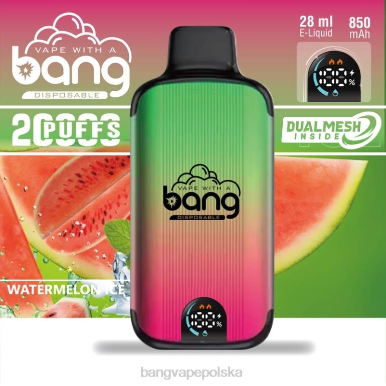 Bang Vape Digital Smart Screen 20 000 zaciągnięć jednorazowe 2DD23 Bang Vape Smaken