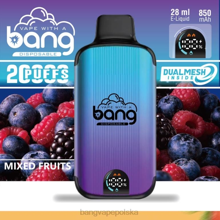 Bang Vape Digital Smart Screen 20 000 zaciągnięć jednorazowe 2DD23 Bang Vape Smaken