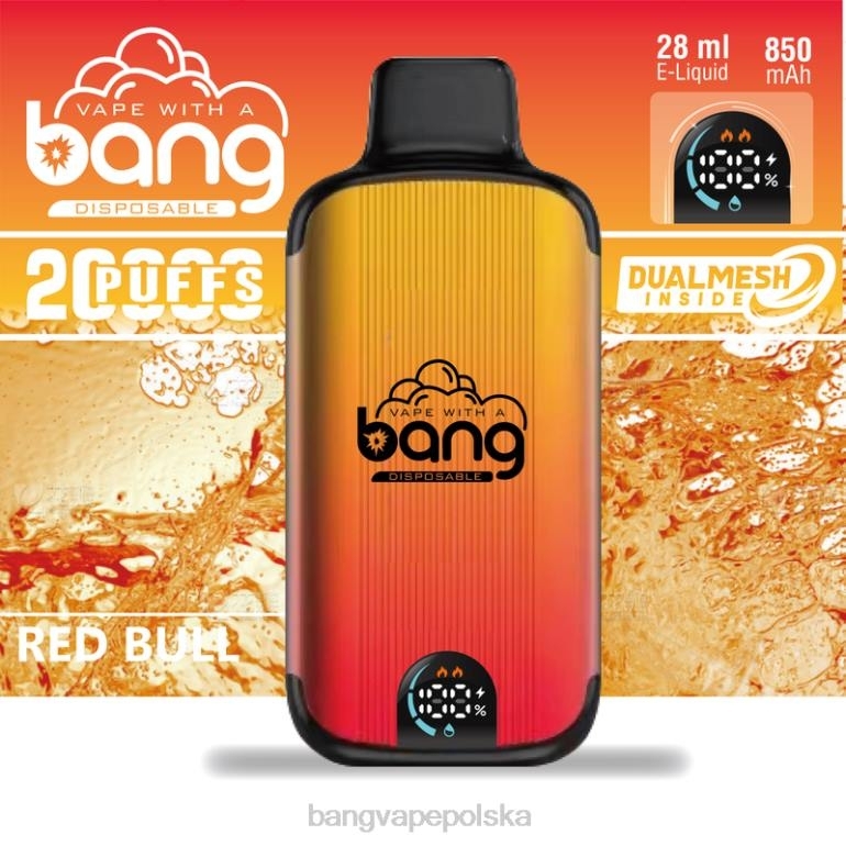 Bang Vape Digital Smart Screen 20 000 zaciągnięć jednorazowe 2DD23 Bang Vape Smaken