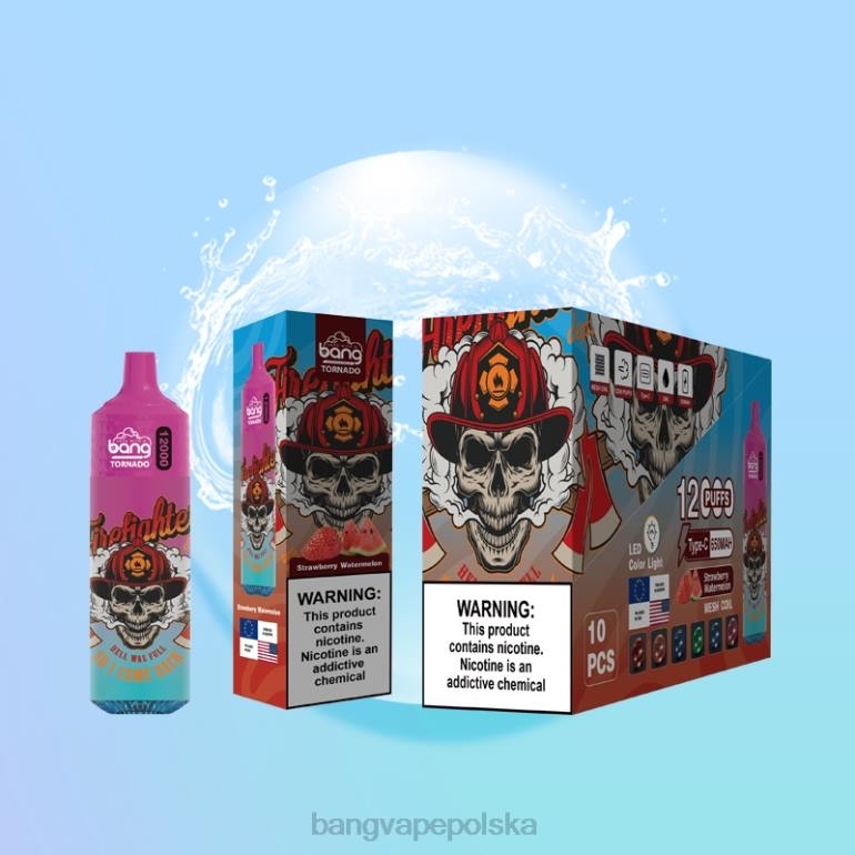 Bang Vape Tornado 12000 zaciągnięć z cewką LED i siatką jednorazowe 2DD24 Vape Gang Disposables